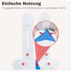 Alternative view of PreCut Kinesiotapes Knie – 10er-Pack (Blau)